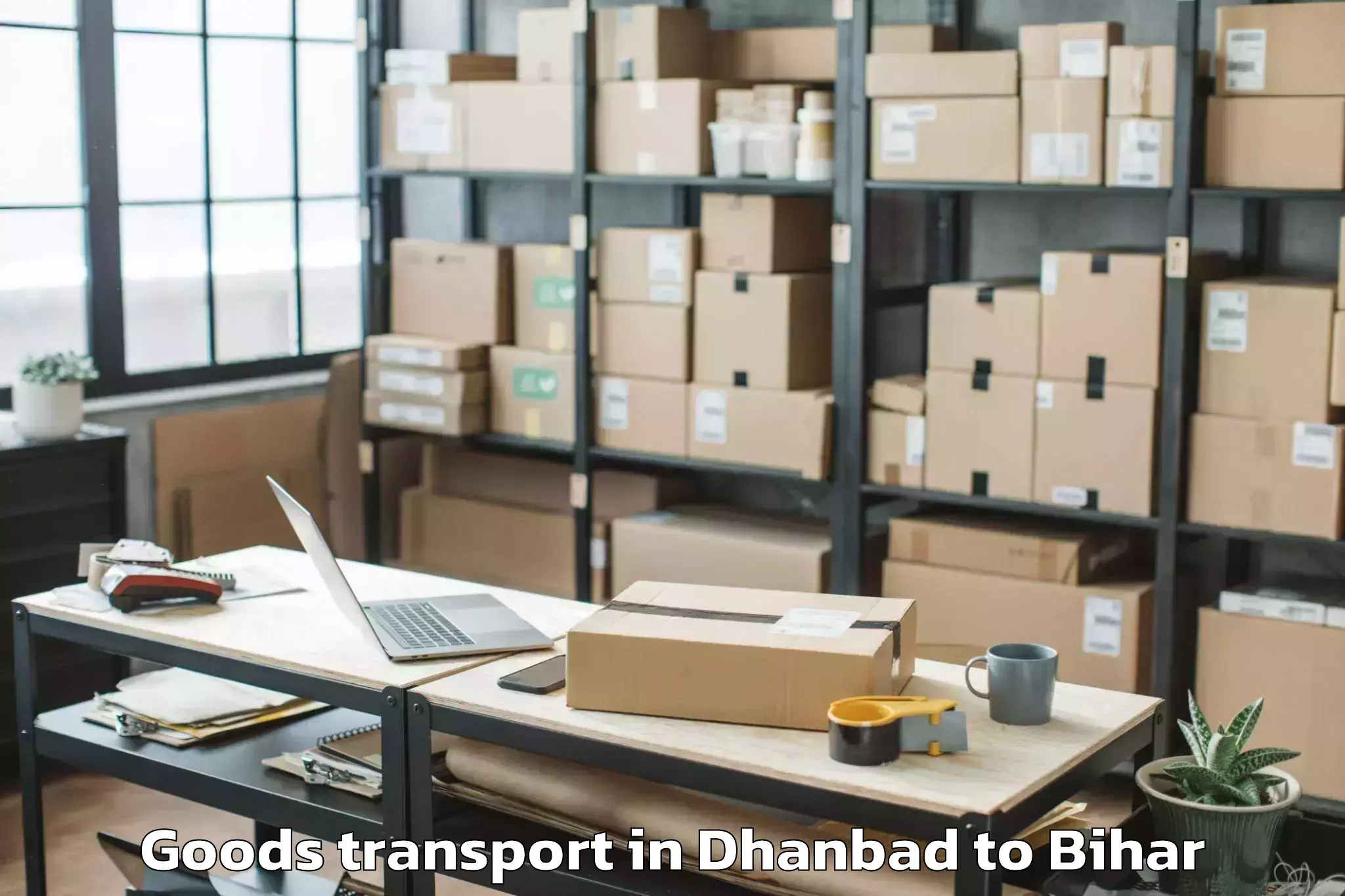 Easy Dhanbad to Jagdispur Goods Transport Booking